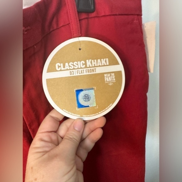 NWT Dockers Game Day Red Khaki Arkansas Razorbacks Pants 36 X 30 - Picture 6 of 10